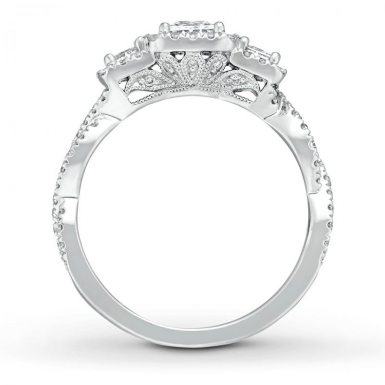 Neil Lane Engagement Ring 1-1/8 ct tw Diamonds 14K White Gold