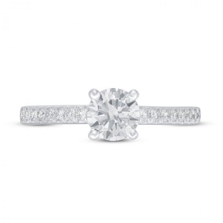 Lab-Created Diamonds by KAY Engagement Ring 7/8 ct tw 14K White Gold