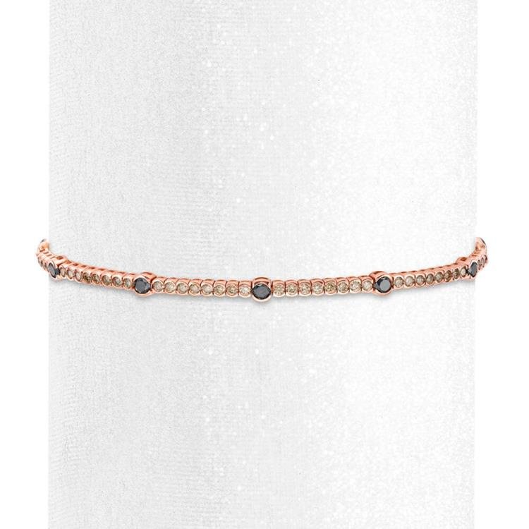 Le Vian Diamond Bolo Bracelet 1-1/5 ct tw 14K Strawberry Gold