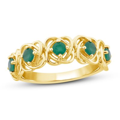 Center of Me Emerald Ring 10K Yellow Gold