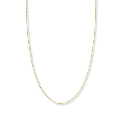 18" Forzatina Chain Necklace 14K Yellow Gold Appx. 1.45mm