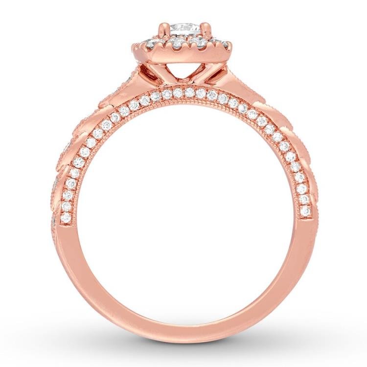 Neil Lane Engagement Ring 5/8 ct tw Diamonds 14K Rose Gold