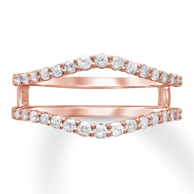 Diamond Enhancer Ring 1/2 ct tw Round-cut 14K Rose Gold