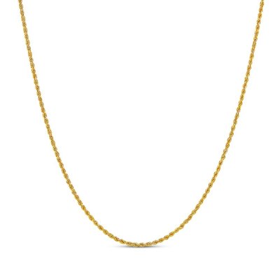 Mens Rope Chain 14K Yellow Gold 24