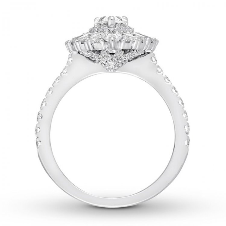 Neil Lane Diamond Engagement Ring 1-7/8 ct tw 14K White Gold