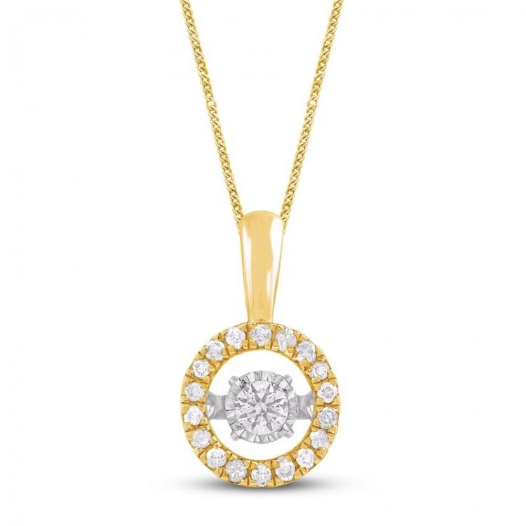 Unstoppable Love Diamond Necklace 1/2 ct tw 10K Yellow Gold 19