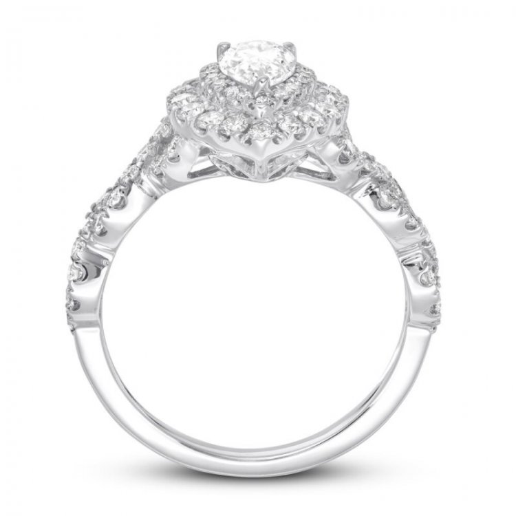 Neil Lane Engagement Ring 1-1/8 ct tw Diamonds 14K White Gold