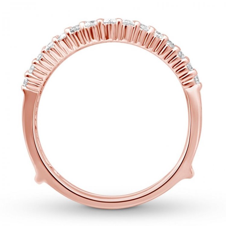 Diamond Enhancer Ring 1/2 ct tw Round-cut 14K Rose Gold