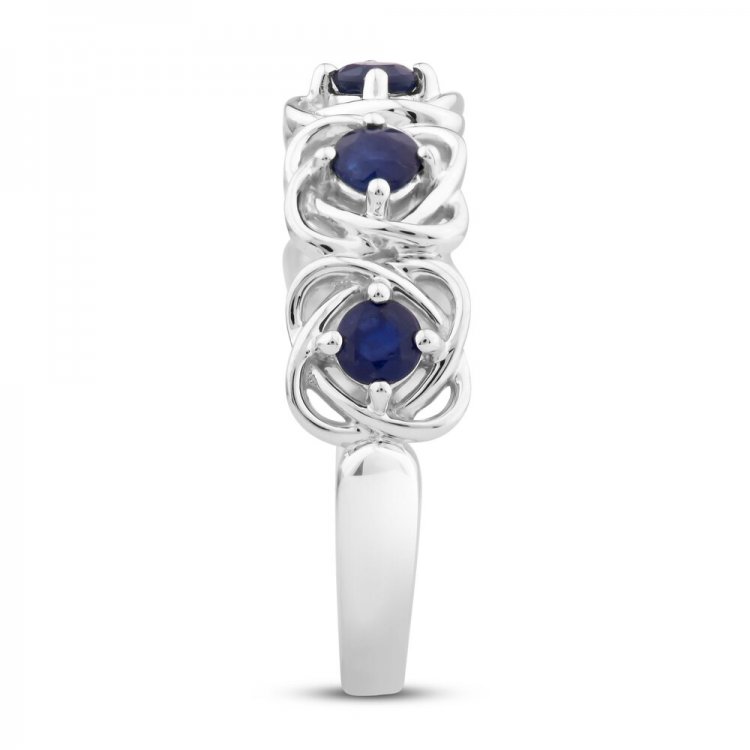 Center of Me Sapphire Ring 10K White Gold