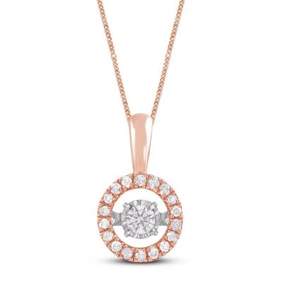 Unstoppable Love Diamond Necklace 1/2 ct tw 10K Rose Gold 19