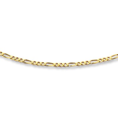 Figaro Link Chain  14K Yellow Gold  20 Length