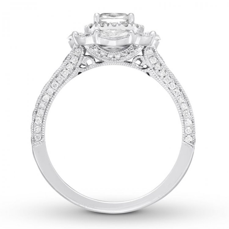 Neil Lane Diamond Engagement Ring 1-5/8 ct tw 14K White Gold