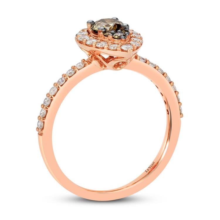 Le Vian Diamond Ring 7/8 ct tw 14K Strawberry Gold