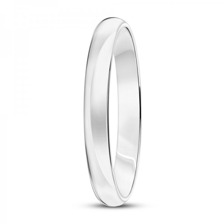 Wedding Band 10K White Gold 3mm