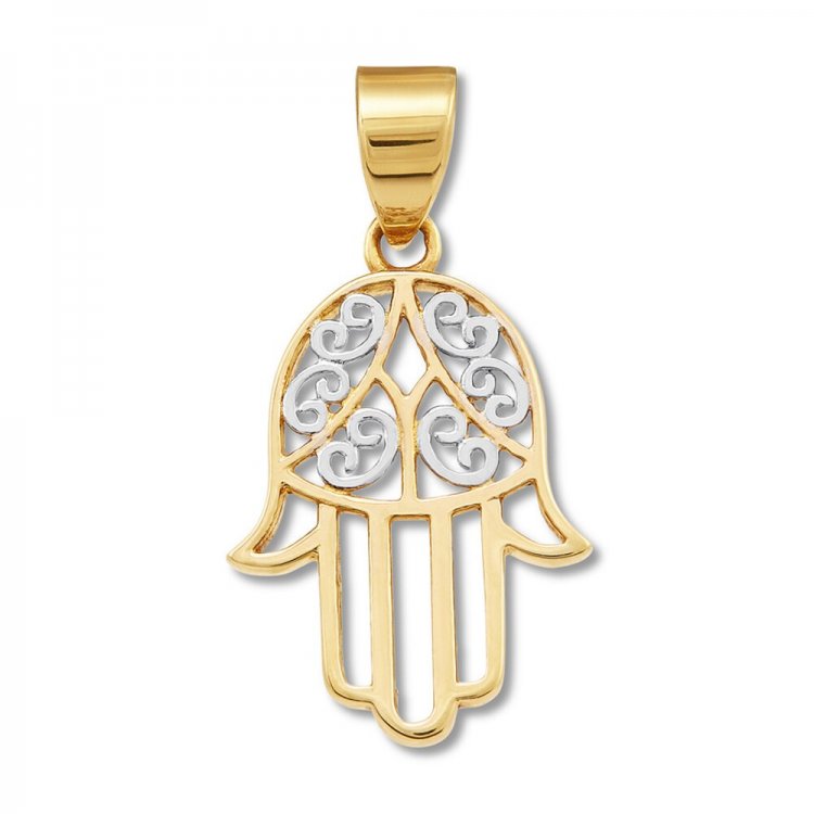 Hamsa Charm 10K Yellow Gold