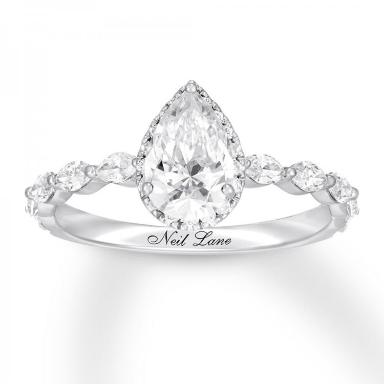 Neil Lane Premiere Diamond Engagement Ring 1-1/2 ct tw 14K Gold