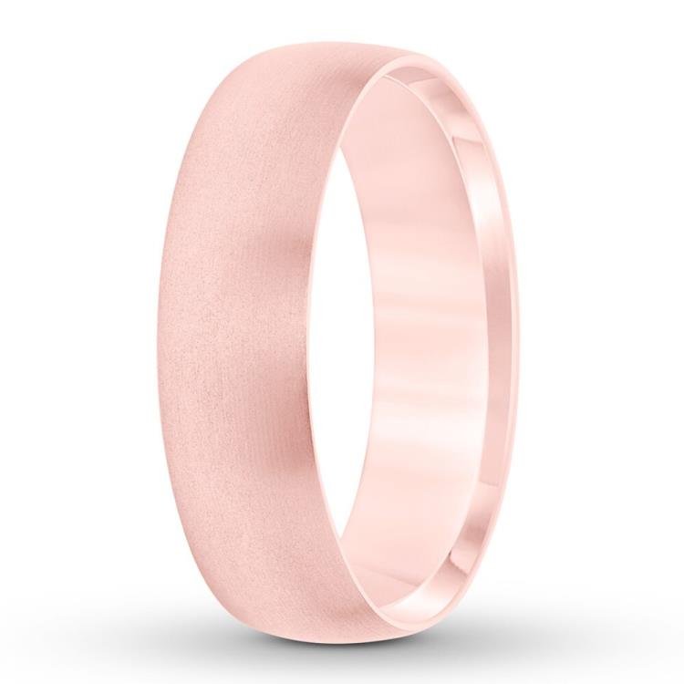 Wedding Band 10K Rose Gold 6mm