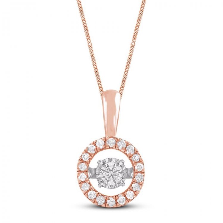 Unstoppable Love Diamond Necklace 1/2 ct tw 10K Rose Gold 19