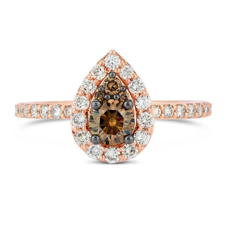 Le Vian Diamond Ring 7/8 ct tw 14K Strawberry Gold