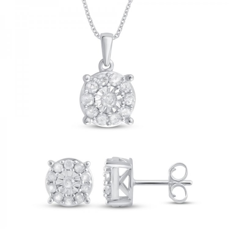 Diamond Boxed Set 1 ct tw 10K White Gold