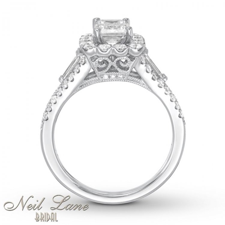 Neil Lane Engagement Ring 1-7/8 ct tw Diamonds 14K White Gold