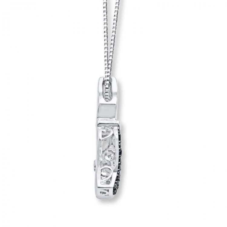 Unstoppable Love 1/10 ct tw Cat Necklace Sterling Silver