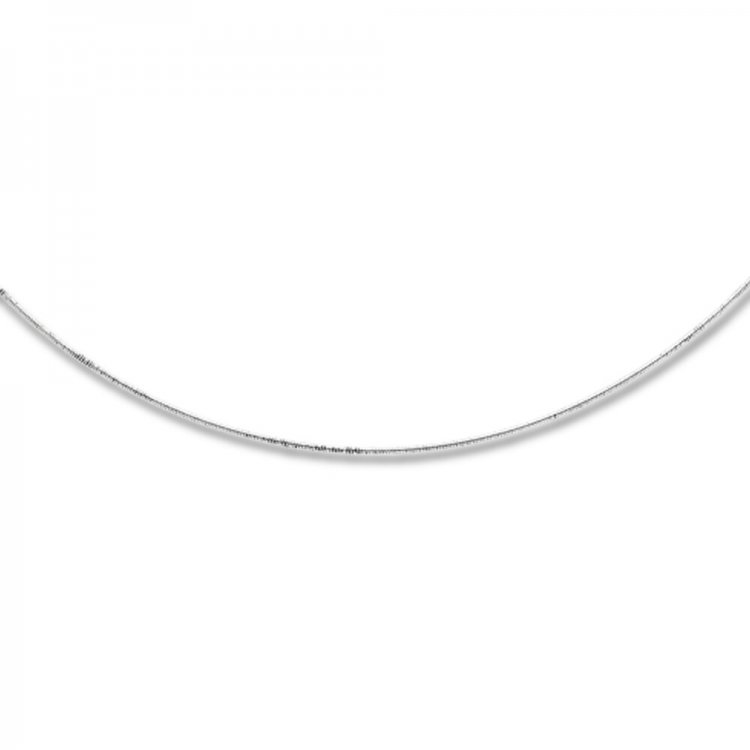 Wire Necklace  Sterling Silver 16" Length