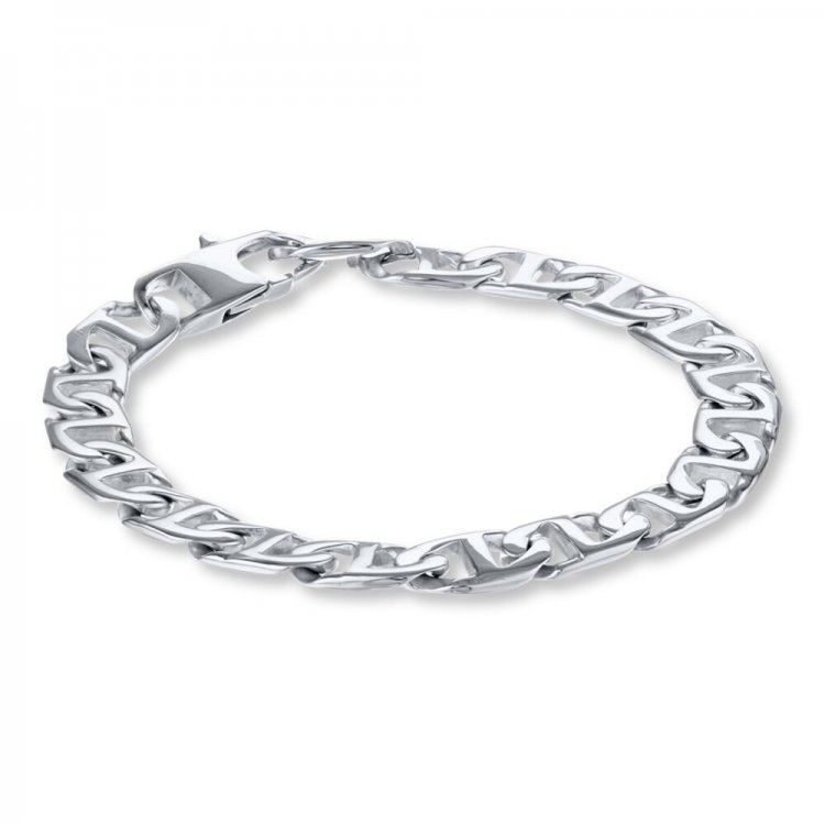 Men's Mariner Bracelet Stainless Steel 9" Length