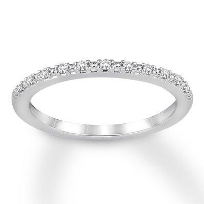 Diamond Wedding Band 1/20 ct tw 10K White Gold