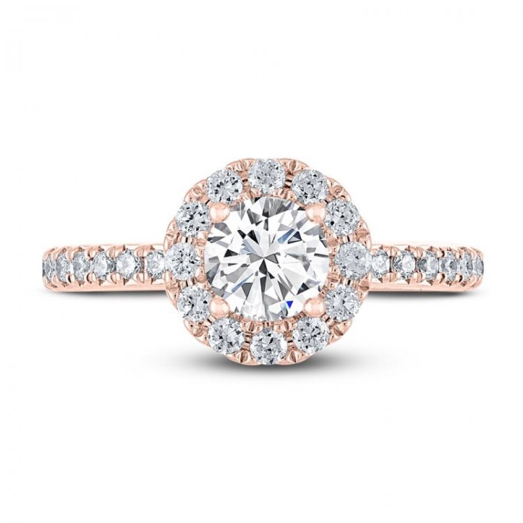 THE LEO Diamond Engagement Ring 1-1/8 ct tw Round-cut 14K Rose Gold