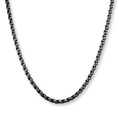 Men's Wheat Chain  Stainless Steel Necklace 24