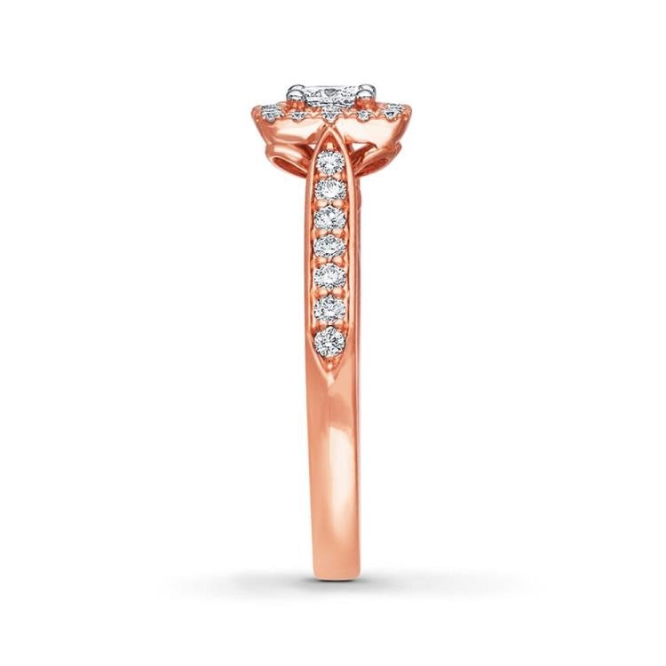 Leo Diamond Engagement Ring 5/8 Carat tw 14K Rose Gold