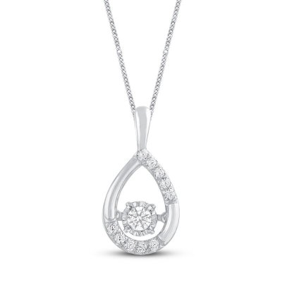 Unstoppable Love Diamond Necklace 1/4 ct tw 10K White Gold 19