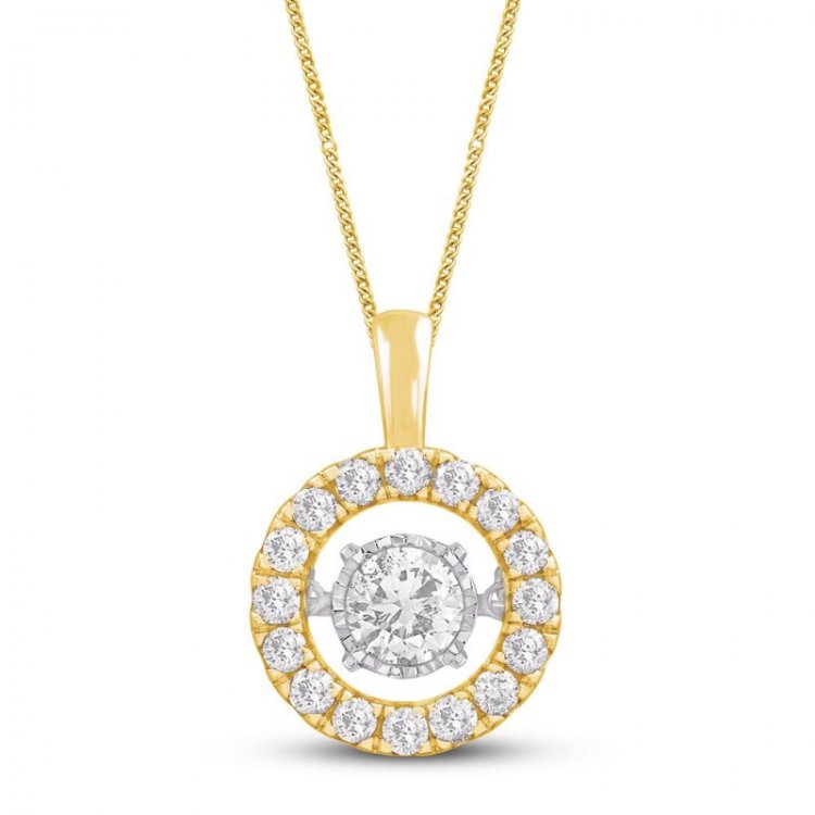 Unstoppable Love Diamond Necklace 1 ct tw 14K Yellow Gold 19