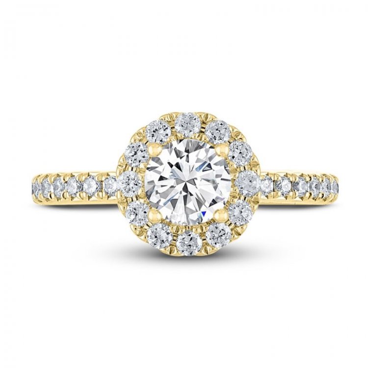 THE LEO Diamond Engagement Ring 1-1/8 ct tw Round-cut 14K Yellow Gold