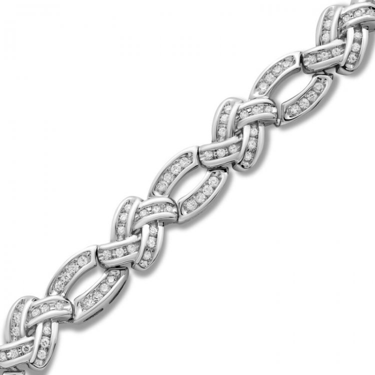 Diamond Bracelet 1 ct tw Sterling Silver