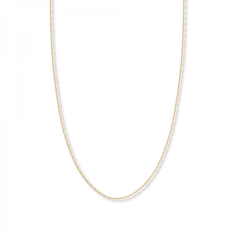 18" Forzatina Chain Necklace 14K Yellow Gold Appx. 1.45mm