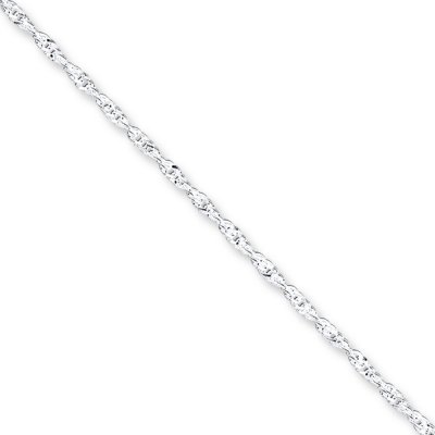 Singapore Anklet Sterling Silver