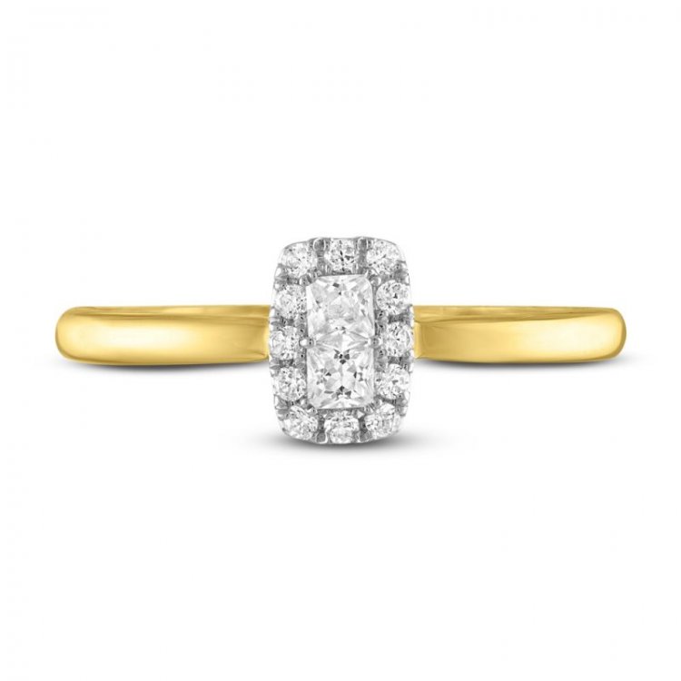 Forever Connected Diamond Ring 1/5 ct tw 10K Yellow Gold