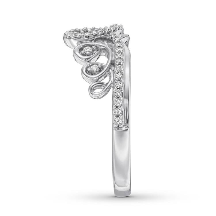 Emmy London Tiara Ring 1/6 ct tw Diamonds Sterling Silver