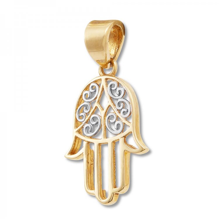 Hamsa Charm 10K Yellow Gold