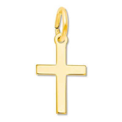 Cross Charm 14K Yellow Gold