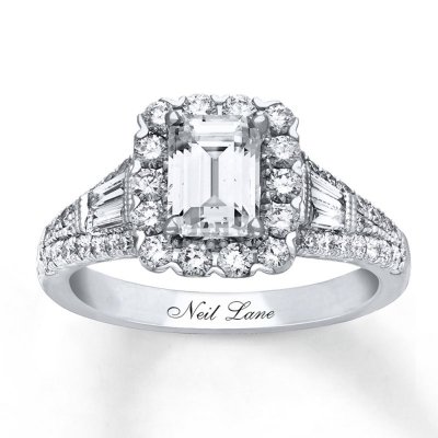 Neil Lane Engagement Ring 1-7/8 ct tw Diamonds 14K White Gold