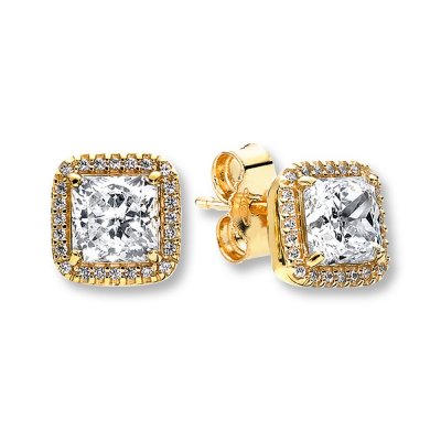 PANDORA Earrings Timeless Elegance 14K Yellow Gold