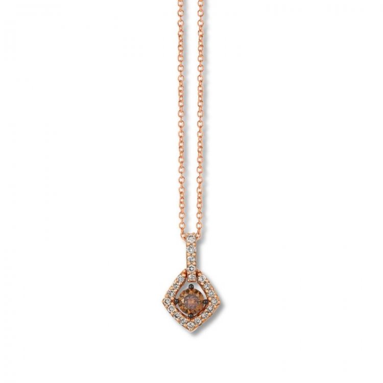 Le Vian Chocolate  Nude Diamond Necklace 1/2 ct tw 14K Gold