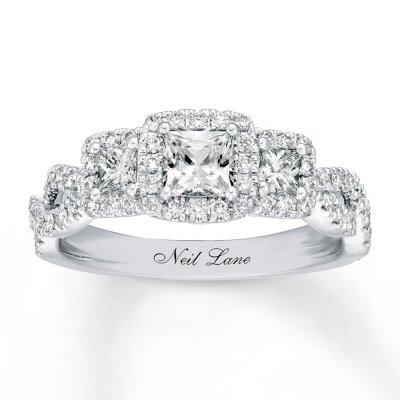 Neil Lane Engagement Ring 1-1/8 ct tw Diamonds 14K White Gold