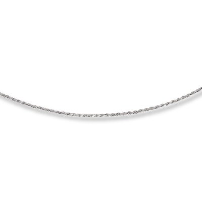 Rope Chain Necklace Sterling Silver  20 Length