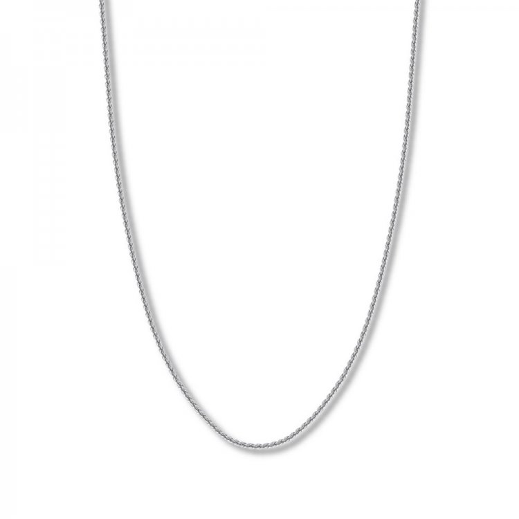 18" Rope Chain 14K White Gold Appx. 2.3mm