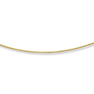 Box Chain  14K Yellow Gold 18" Length