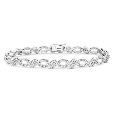 Diamond Bracelet 1 ct tw Sterling Silver